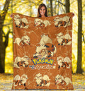 Let's Go Arcanine Pokemon Fleece Blanket For Fan Gift 1 - PerfectIvy