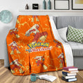 Let's Go Blaziken Pokemon Fleece Blanket Fan Gift Idea 4 - PerfectIvy