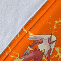 Let's Go Blaziken Pokemon Fleece Blanket Fan Gift Idea 8 - PerfectIvy