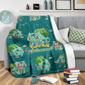 Let's Go Bulbasaur Pokemon Fleece Blanket Funny Gift For Fan 4 - PerfectIvy