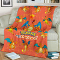 Let's Go Charizard Pokemon Fleece Blanket Gift Idea For Fan 3 - PerfectIvy