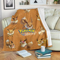 Let's Go Eevee Pokemon Fleece Blanket Funny Gift For Fan 2 - PerfectIvy