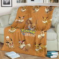 Let's Go Eevee Pokemon Fleece Blanket Funny Gift For Fan 3 - PerfectIvy