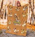 Let's Go Eevee Pokemon Fleece Blanket Funny Gift For Fan 5 - PerfectIvy