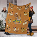 Let's Go Eevee Pokemon Fleece Blanket Funny Gift For Fan 6 - PerfectIvy