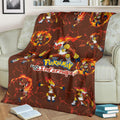 Let's Go Infernape Fleece Blanket Funny Poke Fan Gift Idea 3 - PerfectIvy