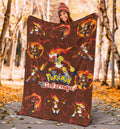 Let's Go Infernape Fleece Blanket Funny Poke Fan Gift Idea 5 - PerfectIvy
