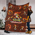 Let's Go Infernape Fleece Blanket Funny Poke Fan Gift Idea 6 - PerfectIvy