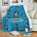 Let's Go Lucario Pokemon Fleece Blanket Funny Gift Idea 2 - PerfectIvy