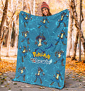 Let's Go Lucario Pokemon Fleece Blanket Funny Gift Idea 5 - PerfectIvy