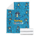 Let's Go Lucario Pokemon Fleece Blanket Funny Gift Idea 7 - PerfectIvy