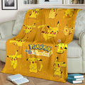 Let's Go Pikachu Pokemon Fleece Blanket Funny Gift Idea 3 - PerfectIvy