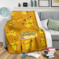 Let's Go Pikachu Pokemon Fleece Blanket Funny Gift Idea 4 - PerfectIvy