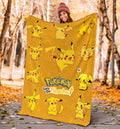 Let's Go Pikachu Pokemon Fleece Blanket Funny Gift Idea 5 - PerfectIvy