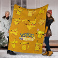 Let's Go Pikachu Pokemon Fleece Blanket Funny Gift Idea 6 - PerfectIvy