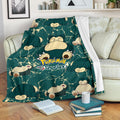 Let's Go Snorlax Fleece Blanket Funny Gift Idea Poke Lazy Fan 2 - PerfectIvy