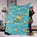 Let's Go Squirtle Pokemon Fleece Blanket Funny Gift Idea 6 - PerfectIvy