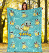 Let's Go Squirtle Pokemon Fleece Blanket Funny Gift Idea 1 - PerfectIvy