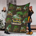 Let's Go Torterra Pokemon Fleece Blanket Funny Gift For Fan 6 - PerfectIvy