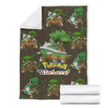 Let's Go Torterra Pokemon Fleece Blanket Funny Gift For Fan 7 - PerfectIvy