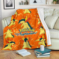 Let's Go Typhlosion Pokemon Fleece Blanket Funny Gift Idea 2 - PerfectIvy