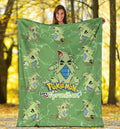 Let's Go Tyranitar Pokemon Fleece Blanket Funny Gift Idea 1 - PerfectIvy