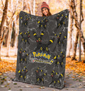 Let's Go Umbreon Pokemon Fleece Blanket Fan Gift Idea 5 - PerfectIvy