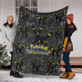 Let's Go Umbreon Pokemon Fleece Blanket Fan Gift Idea 6 - PerfectIvy