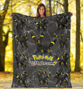 Let's Go Umbreon Pokemon Fleece Blanket Fan Gift Idea 1 - PerfectIvy