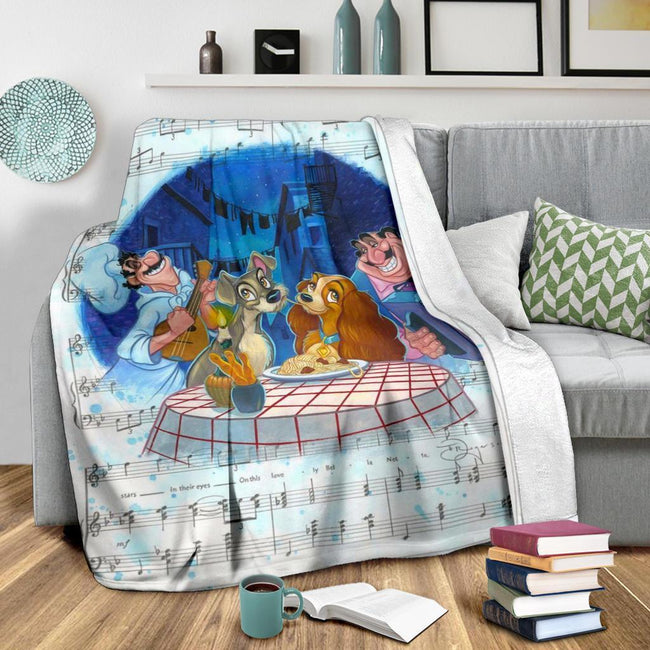 Lyric Song Lady And The Tramp Fleece Blanket 3 - PerfectIvy
