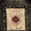 Marauders Map Quilt Blanket For Harry Potter Fan Gift 5 - PerfectIvy