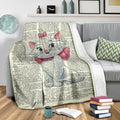 Marie Aristocats Fleece Blanket For Bedding Decor Gift 3 - PerfectIvy