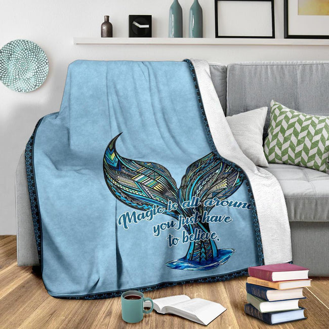 Mermaid Tail Fleece Blanket Gift For Mermaid Lover 3 - PerfectIvy