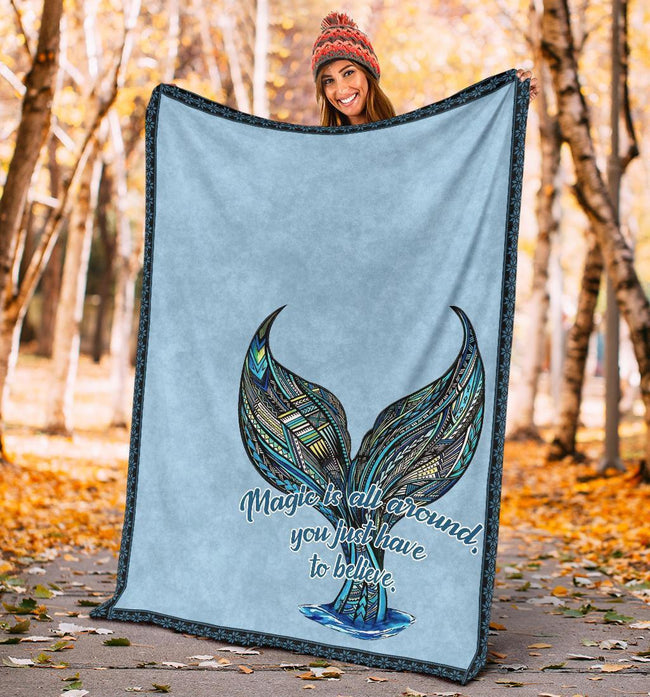 Mermaid Tail Fleece Blanket Gift For Mermaid Lover 4 - PerfectIvy