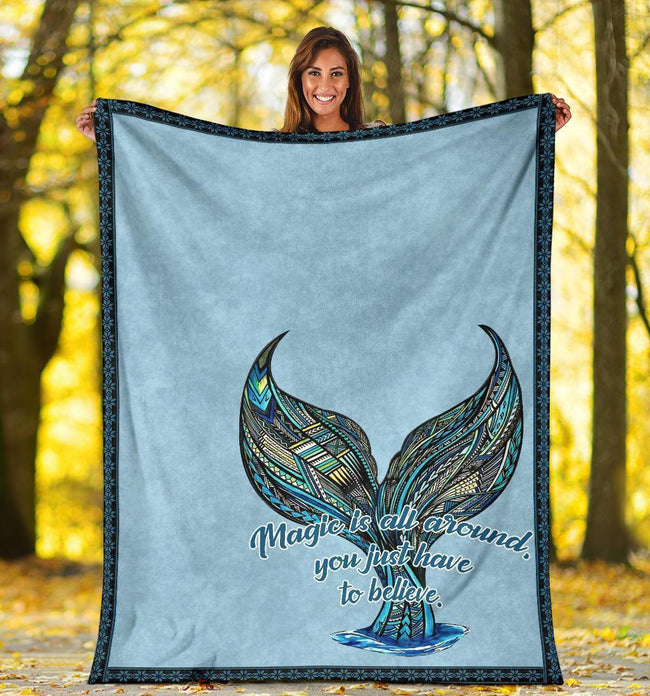 Mermaid Tail Fleece Blanket Gift For Mermaid Lover 5 - PerfectIvy