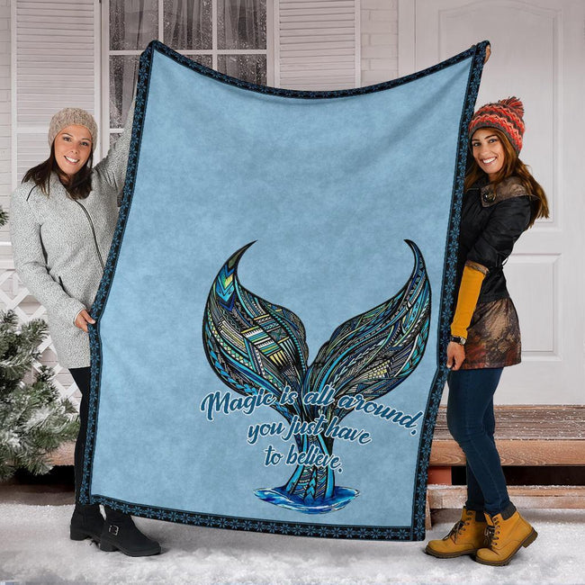 Mermaid Tail Fleece Blanket Gift For Mermaid Lover 6 - PerfectIvy