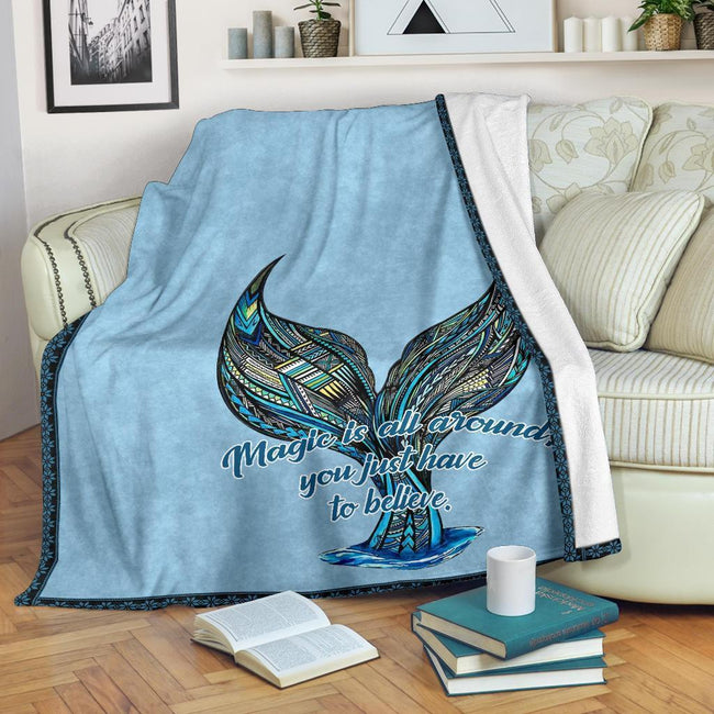 Mermaid Tail Fleece Blanket Gift For Mermaid Lover 1 - PerfectIvy