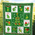 Merry Xmas Turtle Quilt Blanket Funny Xmas Gift Turtle Lover 4 - PerfectIvy