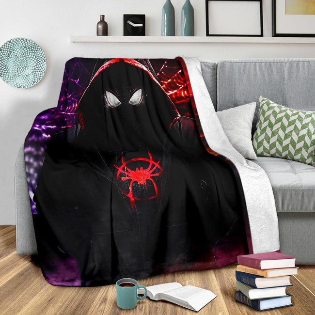 Miles Morales Fleece Blanket Spider-Man: Into the Spider-Verse Fan 3 - PerfectIvy