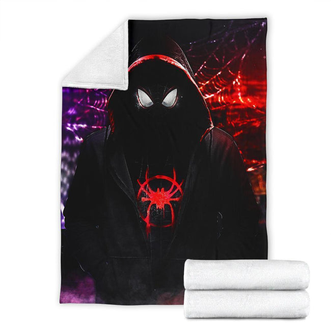Miles Morales Fleece Blanket Spider-Man: Into the Spider-Verse Fan 4 - PerfectIvy
