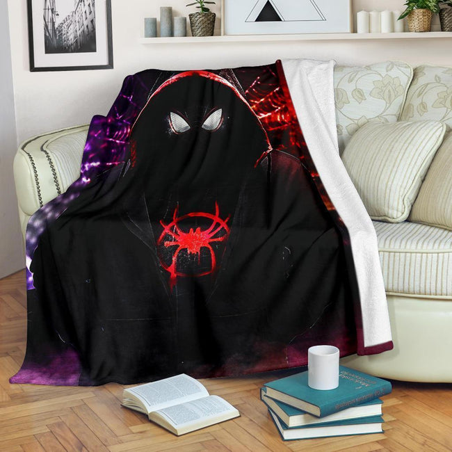 Miles Morales Fleece Blanket Spider-Man: Into the Spider-Verse Fan 1 - PerfectIvy