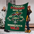 Minnesota Wild Baby Yoda Fleece Blanket The Force Is Strong 6 - PerfectIvy