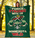 Minnesota Wild Baby Yoda Fleece Blanket The Force Is Strong 1 - PerfectIvy