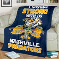 Nashville Predators Baby Yoda Fleece Blanket The Force Strong 3 - PerfectIvy