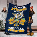 Nashville Predators Baby Yoda Fleece Blanket The Force Strong 6 - PerfectIvy