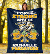 Nashville Predators Baby Yoda Fleece Blanket The Force Strong 1 - PerfectIvy