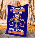 New York Islanders Baby Yoda Fleece Blanket The Force Strong 5 - PerfectIvy