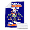 New York Islanders Baby Yoda Fleece Blanket The Force Strong 7 - PerfectIvy
