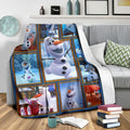Olaf Fleece Blanket Funny Frozen Fan Gift Idea 4 - PerfectIvy