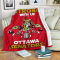 Ottawa Senators Baby Yoda Fleece Blanket The Force Strong 2 - PerfectIvy